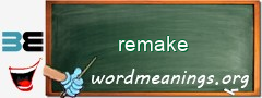 WordMeaning blackboard for remake